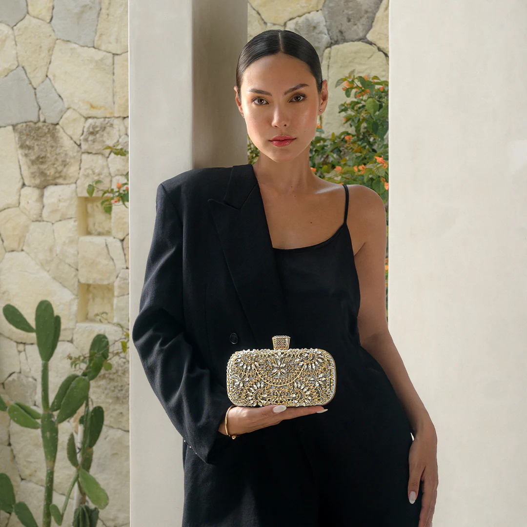 Luxurious Flower Clutch Bag - Image 3
