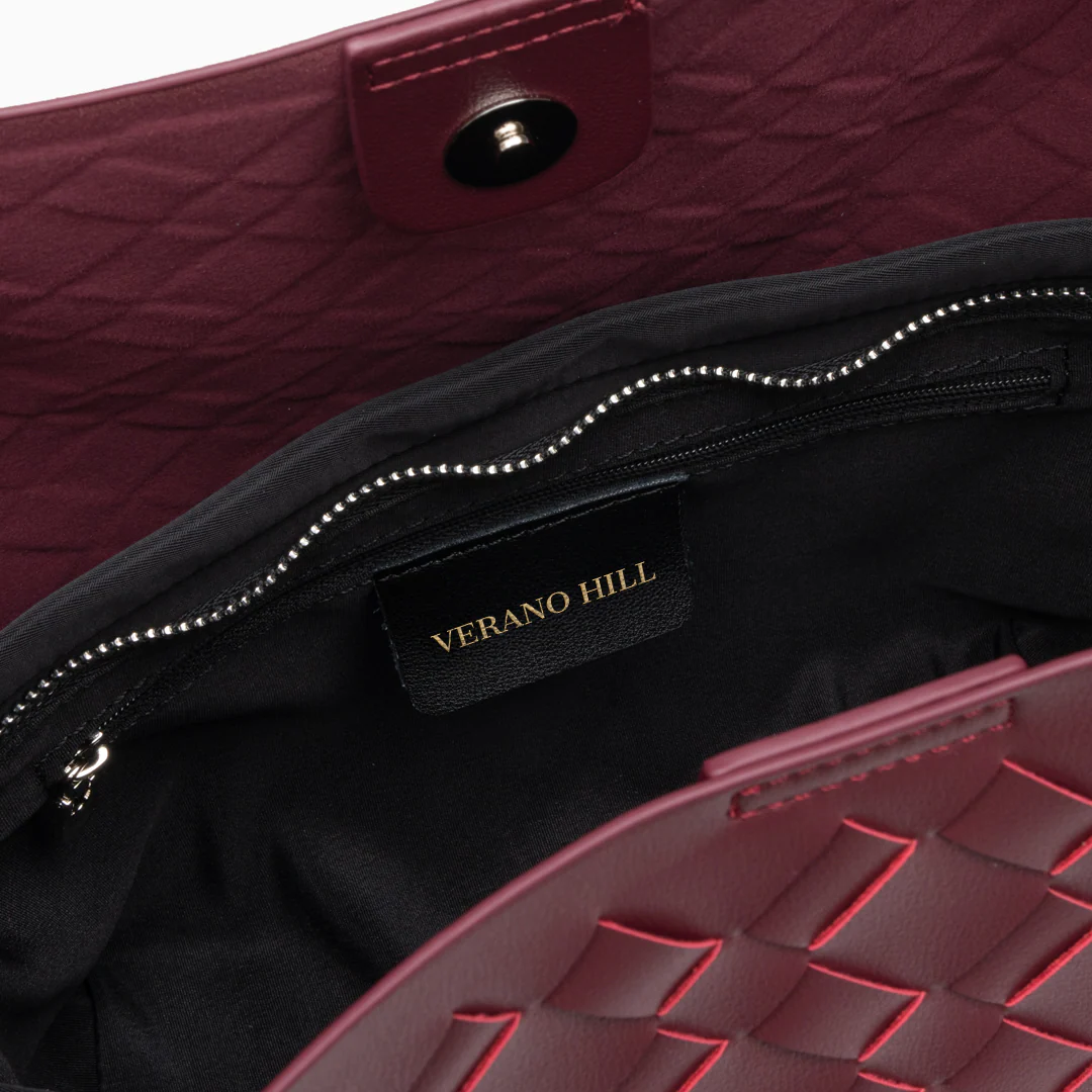 Mila Woven Shoulder Bag - Image 3